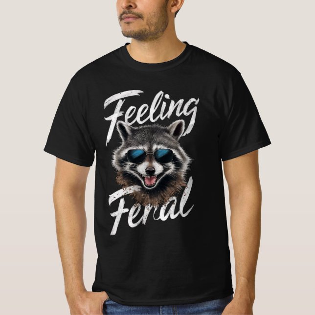 Camiseta Sensación de Racoon Feral (Anverso)
