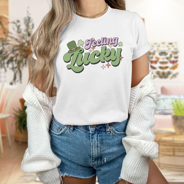 Camiseta Sensación De Suerte Día De Sta Patrones Leprechaun (Subido por el creador)