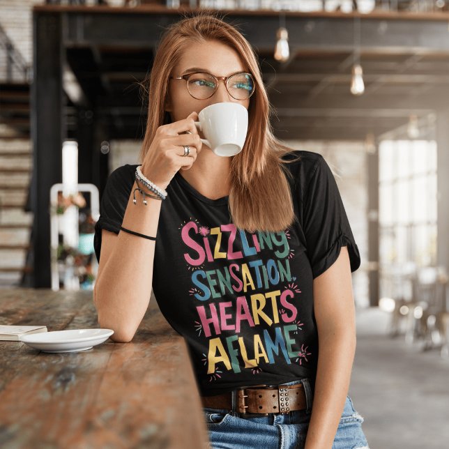 Camiseta Sensación sorprendente: el corazón arde (Subido por el creador)