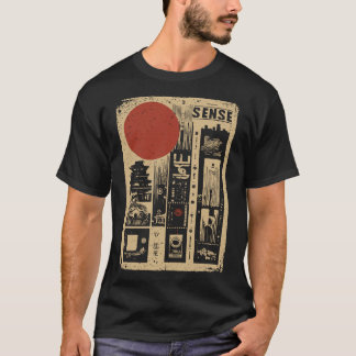 Camiseta SENSE Urbanismo Japonés | Retro Grunge