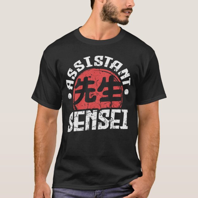 Camiseta Sensei Japan Kanji profesora asistente Sensei Coac (Anverso)