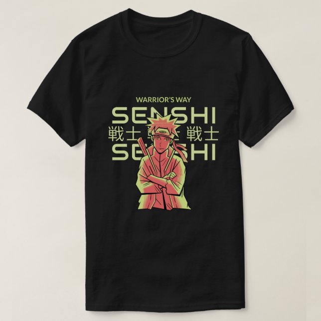 Camiseta senshi de guerrero (Diseño del anverso)