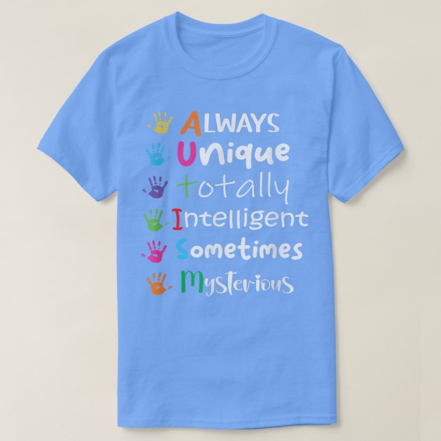 Camiseta SENSIBILIZACIÓN AUTISTA Apoyo a los niños del auti (Diseño del anverso)