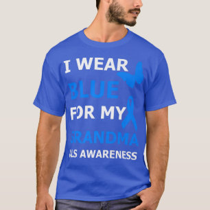 Camiseta Sensibilización de ALS Que Uso Azul Para Mi Cinta 