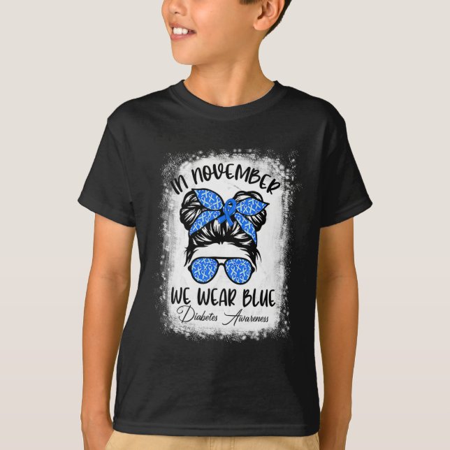 Camiseta Sensibilización de los guerreros sobre la diabetes (Anverso)
