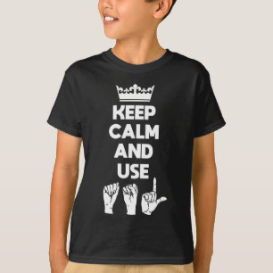 Camiseta Sensibilización De Los Sordos Y Lenguaje De Rótulo