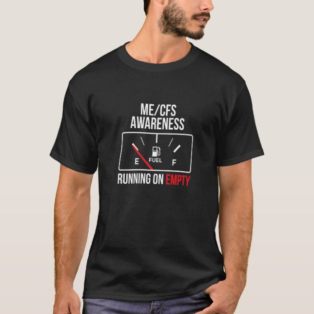 Camiseta Sensibilización de MECFS - Corriendo en blanco - L (Anverso)