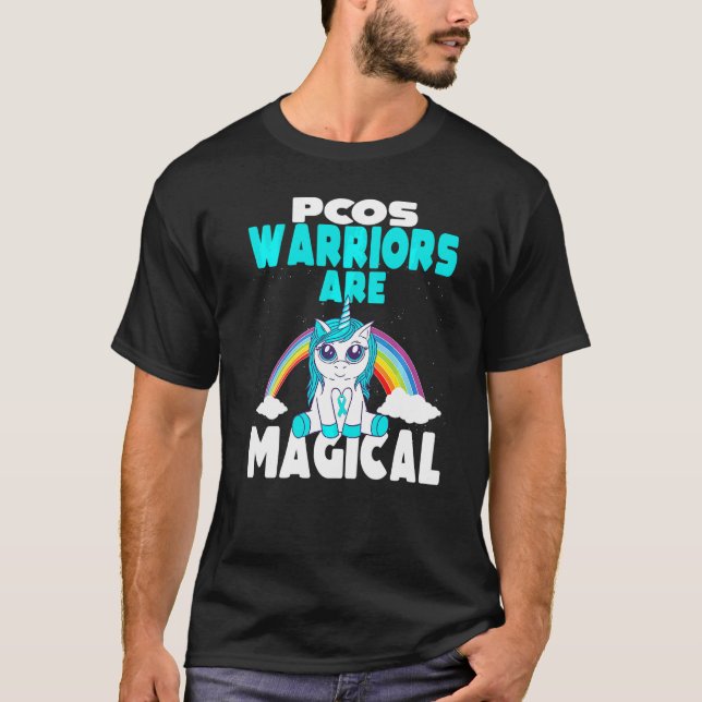 Camiseta Sensibilización de Pcos Los Guerreros Del Síndrome (Anverso)
