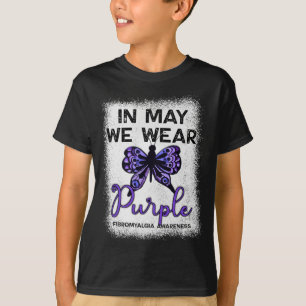 Camiseta Sensibilización En Mayo Usamos Mariposa Morada