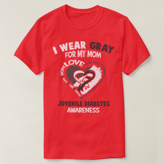 Camiseta Sensibilización Juvenil Sobre La Diabetes Que Llev (Diseño del anverso)