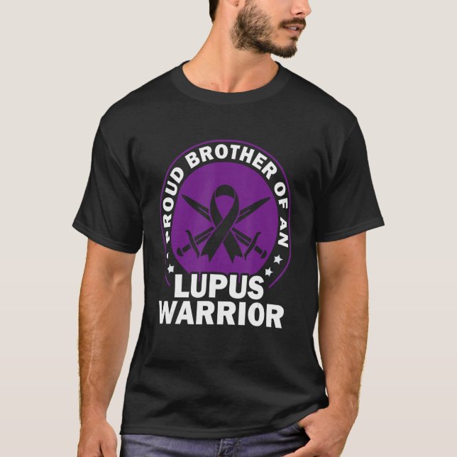 Camiseta Sensibilización Lupus Hermano Orgulloso De Un Guer (Anverso)