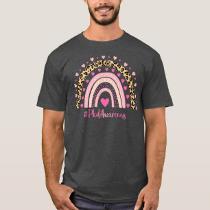 Camiseta Sensibilización Pkd Leopardo Del Corazón Rosa Pkd