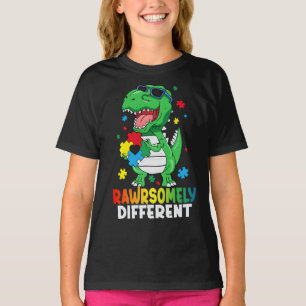 Camiseta Sensibilización sobre autismo de dinosaurios incre