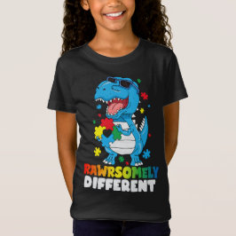 Camiseta Sensibilización sobre autismo de dinosaurios incre