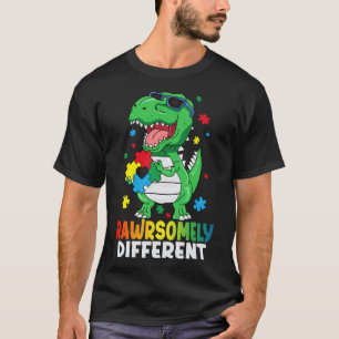 Camiseta Sensibilización sobre autismo de dinosaurios incre