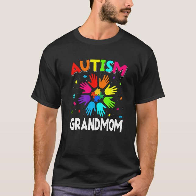 Camiseta Sensibilización sobre autismo de mano Concienciaci (Anverso)