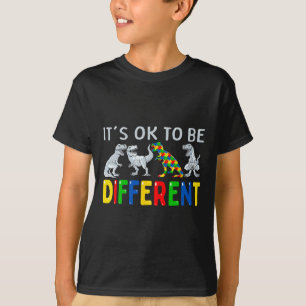 Camiseta Sensibilización sobre autismo Dinosaurios niños es