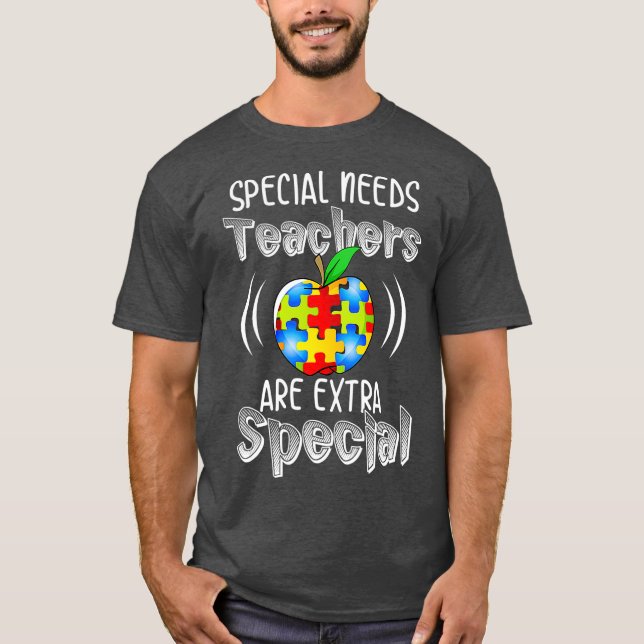 Camiseta Sensibilización sobre autismo educa a profesores e (Anverso)