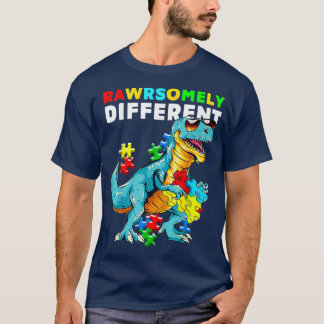 Camiseta Sensibilización sobre autismo en dinosaurios de Di