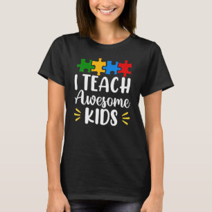 Camiseta Sensibilización sobre autismo Enseño A Niños Asomb
