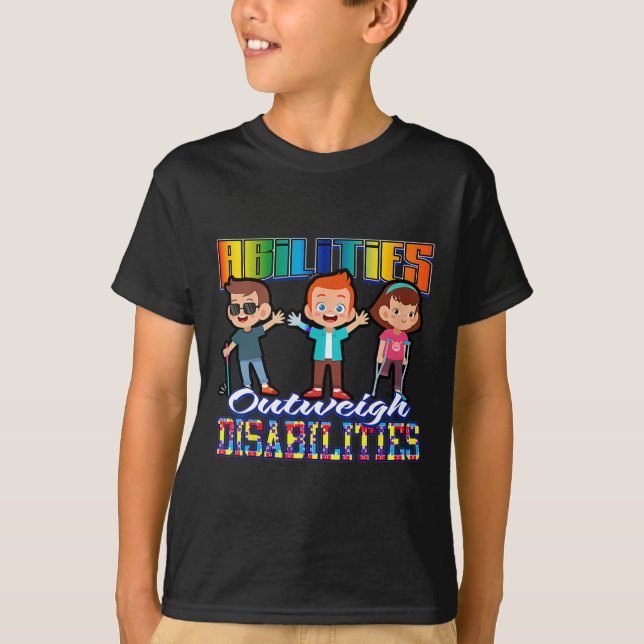 Camiseta Sensibilización sobre autismo Las habilidades de l (Anverso)