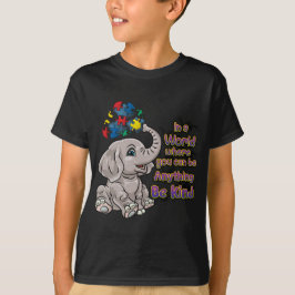 Camiseta Sensibilización sobre autismo Sea amable Maestría 
