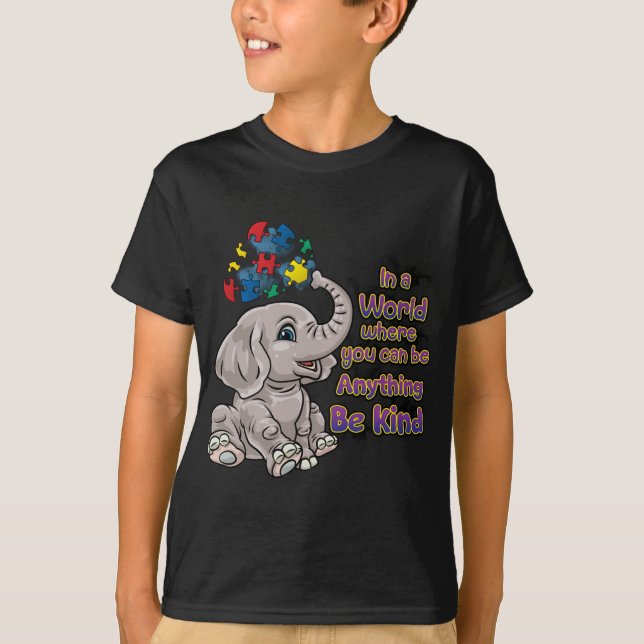 Camiseta Sensibilización sobre autismo Sea amable Maestría 