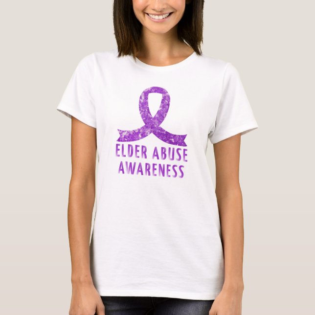Camiseta Sensibilización sobre el abuso de personas de edad (Anverso)