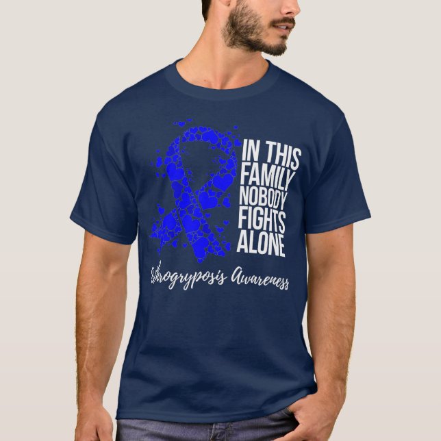 Camiseta Sensibilización sobre el artrogryposis de apoyo fa (Anverso)
