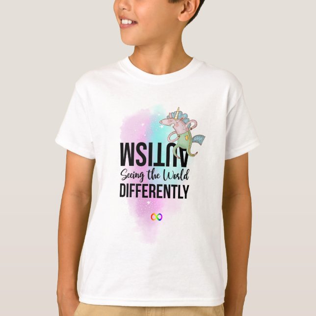 Camiseta Sensibilización sobre el autismo al ver diversidad (Anverso)