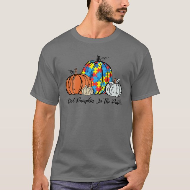 Camiseta Sensibilización Sobre El Autismo Calabaza Más Agud (Anverso)