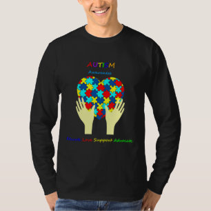 Camiseta Sensibilización sobre el autismo Educar a los defe
