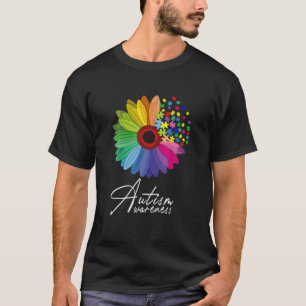 Camiseta Sensibilización sobre el autismo floral Flor de ma