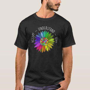 Camiseta Sensibilización sobre el autismo floral Flor de ma
