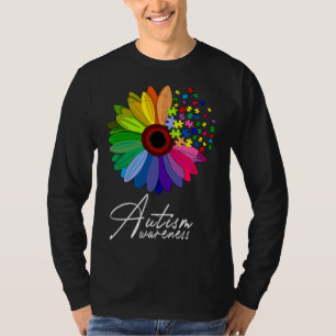 Camiseta Sensibilización sobre el autismo floral Flor de ma