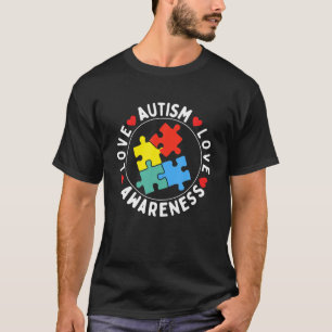 Camiseta Sensibilización sobre el autismo - Hombres azules,