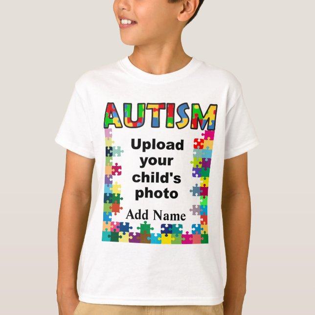 Camiseta Sensibilización sobre el autismo Niños Personaliza (Anverso)