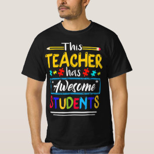 Camiseta Sensibilización sobre el autismo que este profesor