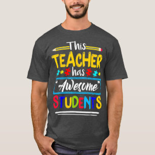 Camiseta Sensibilización sobre el autismo que este profesor