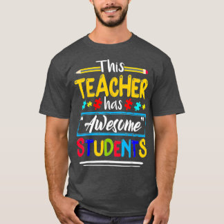 Camiseta Sensibilización sobre el autismo que este profesor