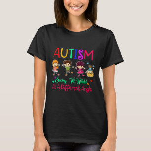 Camiseta Sensibilización sobre el Autismo Viendo El Mundo D