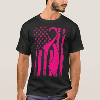 Camiseta Sensibilización sobre el cáncer de mama Bandera es