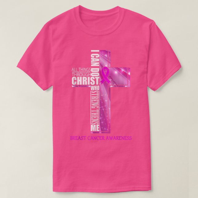 Camiseta Sensibilización sobre el cáncer de mama Cinta cris (Diseño del anverso)