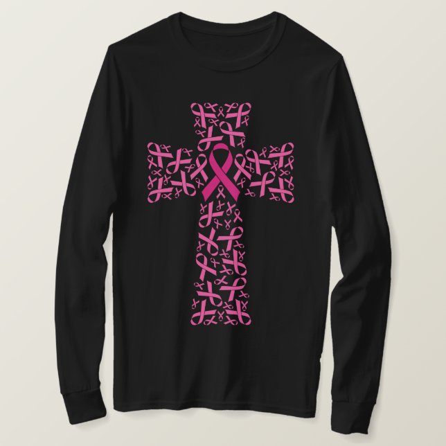 Camiseta Sensibilización sobre el cáncer de mama Cruz de Ci (Anverso del diseño)