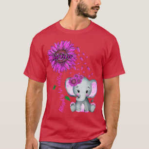 Camiseta Sensibilización sobre el cáncer de mama Elefante R