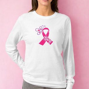 Camiseta Sensibilización sobre el cáncer de mama en cinta r
