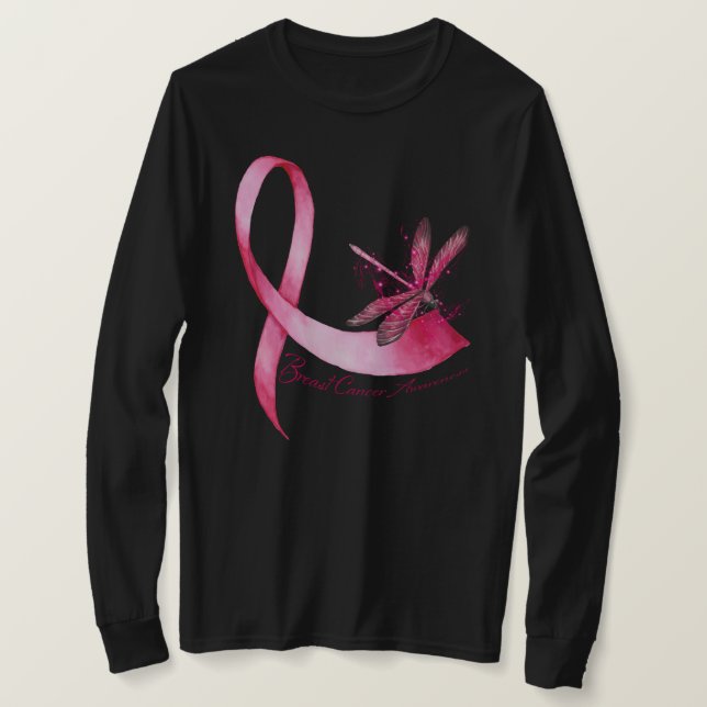 Camiseta Sensibilización sobre el cáncer de mama en la cint (Anverso del diseño)