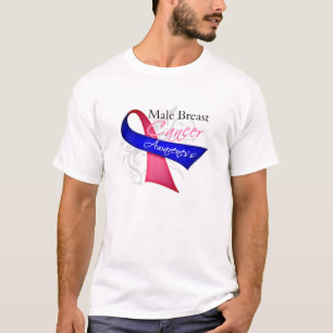 Camiseta Sensibilización sobre el cáncer de mama masculino