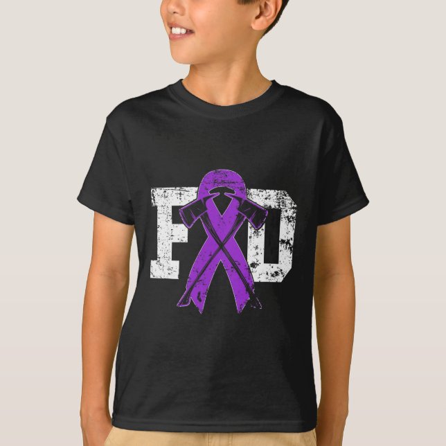 Camiseta Sensibilización sobre el cáncer de páncreas - Purp (Anverso)