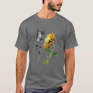Camiseta Sensibilización sobre el cáncer de piel de girasol